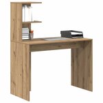 vidaXL Bureau Chêne artisanal 102 x 50 x 124 cm Bois d'ingénierie