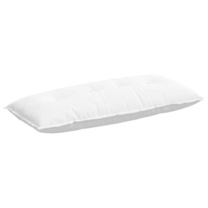 vidaXL Coussin de Dos Blanc 120 x 19 x 50 cm tissu