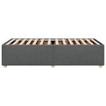 vidaXL Cadre de lit sans matelas gris foncé 90x200 cm tissu