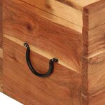 vidaXL Boîte de rangement 39x28x31 cm Bois massif d'acacia