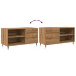 vidaXL Armoire à disques chêne artisanal 84 5x38x48 cm bois ingénierie