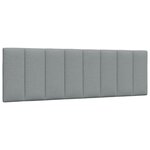 vidaXL Cadre de lit sans matelas Hanko gris clair 160x200 cm tissu