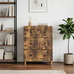 vidaXL Armoire à tiroirs Chêne fumé 66 x 34 5 x 90 cm