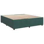 vidaXL Cadre de lit sans matelas vert foncé 200x200 cm velours