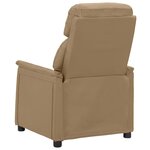 vidaXL Fauteuil de massage électrique Cappuccino Similicuir