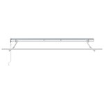 vidaXL Cadre de auvent Blanc 3.5 x 2 m Métal