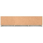 vidaXL Meuble TV Gris béton 140x40x35 5 cm Bois d'ingénierie