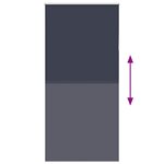 vidaXL Store enrouleur occultant largeur du tissu 95 7 cm polyester