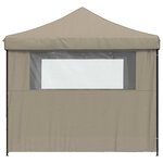 vidaXL Tente de fête 292 x 292 x 315 cm Taupe Tissu Oxford