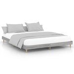 vidaXL Cadre de lit sans matelas sonoma gris 120x200cm bois ingénierie