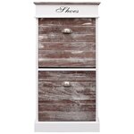 vidaXL Armoire à chaussures Marron 50 x 28 x 98 cm Bois de Paulownia