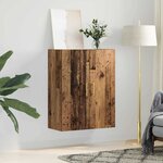 vidaXL Meuble mural Marron 69 5 x 34 x 90 cm Bois d'ingénierie
