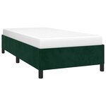 vidaXL Cadre de lit sans matelas vert foncé 90x200 cm velours
