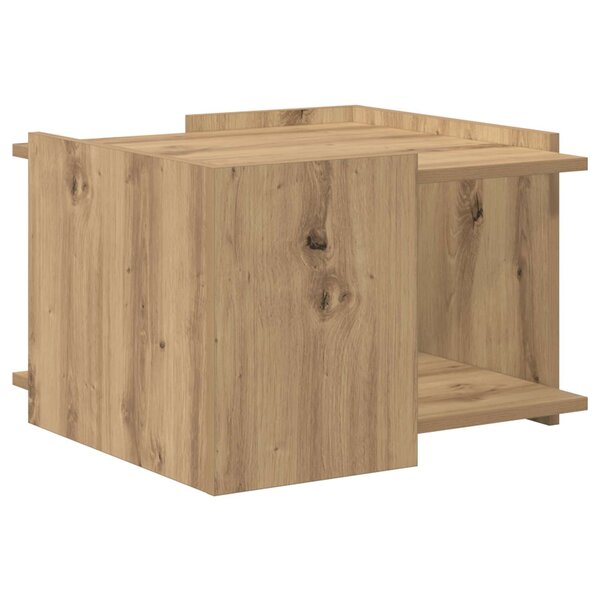 vidaXL Table basse Chêne artisanal 50 5 x 50 x 33 cm Bois d'ingénierie