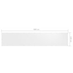 vidaXL Écran de balcon Blanc 120x600 cm Tissu Oxford