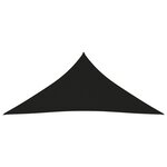 vidaXL Voile de parasol Tissu Oxford triangulaire 5x7x7 m noir