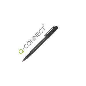 Stylo-feutre ohp pen permanent pointe moyenne multi-supports cd/dvd plastique coloris noir Q-CONNECT