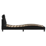 vidaXL Cadre de lit avec LED sans matelas noir 80x200 cm