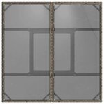 vidaXL Ensemble de salle à manger pour jardin 3 Pièces Gris Poly rotin