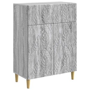 vidaXL Buffet Sonoma gris 66 x 34 5 x 90 cm Bois d'ingénierie