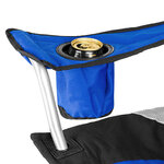 Tectake Chaise pliante avec rembourrage - bleu