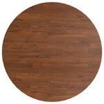 vidaXL Dessus de table rond Marron foncé Ø50x1 5cm Chêne massif traité