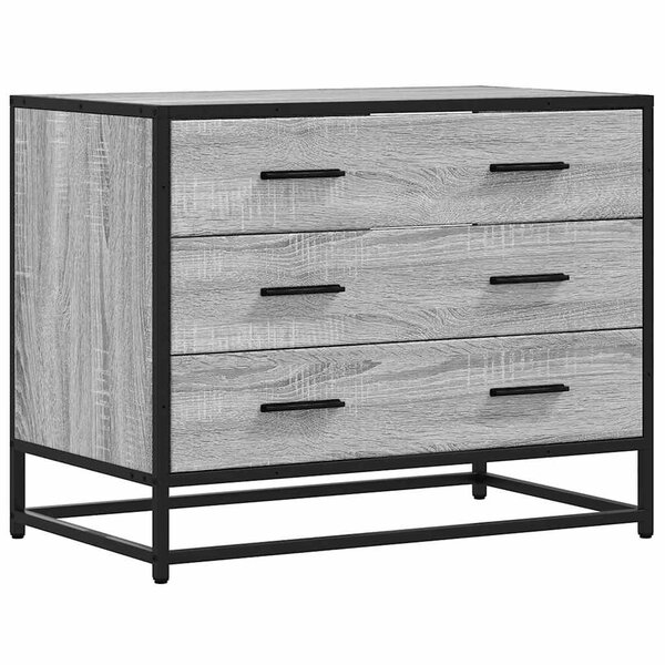 vidaXL Commode sonoma gris 70x41x56 cm bois d'ingénierie