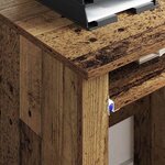 vidaXL Bureau avec roues Bois Ancien 91 x 50 x 77 cm Bois d'ingénierie