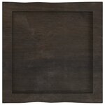 vidaXL Dessus de table bois massif traité bordure assortie