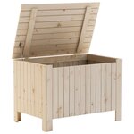 vidaXL Boîte de rangement avec couvercle RANA bois massif de pin