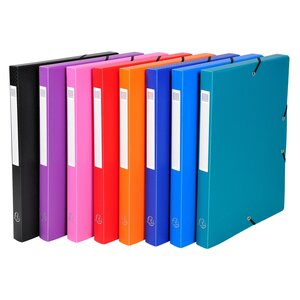 Boite De Classement Exabox Dos 25mm Polypropylène 7/10e Opak - A4 - Couleurs Assorties - Exacompta