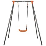 Portique balancoire enfant orange