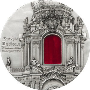 Pièce de monnaie en Argent 10 Dollars g 62.2 (2 oz) Millésime 2014 Tiffany Art TIFFANY ART BAROQUE DRESDEN