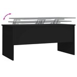 vidaXL Table basse noir 102x50 5x46 5 cm bois d'ingénierie