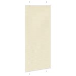 vidaXL Store plissé crème 95x200 cm largeur du tissu 94 4 cm polyester