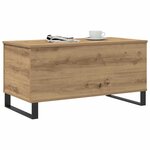 vidaXL Table basse chêne artisanal 90x44 5x45 cm bois d'ingénierie