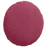vidaXL Coussins de siège 2 Pièces Bordeaux Ø 40 x 13 cm Velours
