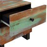 vidaXL Table de chevet 40x33x46 cm Bois massif de récupération