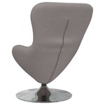 vidaXL Fauteuil œuf Taupe 63 x 73 x 90 cm tissu