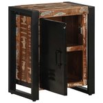 vidaXL Tables de chevet 2 Pièces multicolore bois massif de manguier brut