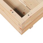 vidaXL Jardinière 100x100x26 5 cm bois de pin massif