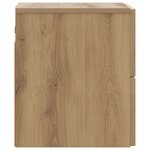vidaXL Cabinet de chevet mural Chêne artisanal 33 x 34 5 x 40 cm