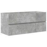vidaXL Ensemble de meubles de salle de bain 2 Pièces gris béton