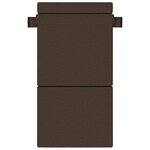 vidaXL Canapé-lit pliable Taupe 70 x 72 x 60 cm Tissu