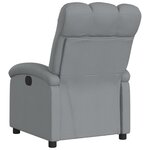 vidaXL Fauteuil inclinable Gris clair Tissu