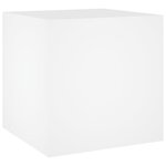 vidaXL Jardinière Blanc 40x40x40 cm Bois d'Ingénierie