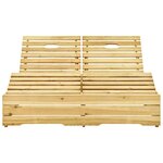 vidaXL Chaise longue double et coussins vert vif Bois de pin imprégné