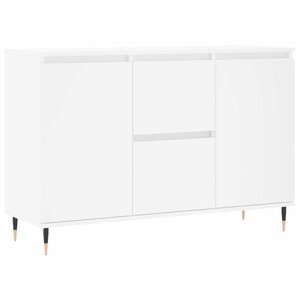 vidaXL Buffet blanc 101 5x35x70 cm bois d'ingénierie