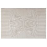 vidaXL Tapis de surface HUARTE Crème 230 x 160 cm Polyester