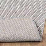 vidaXL Tapis d'intérieur LUGO Crème et gris 80 x 200 cm Polyester